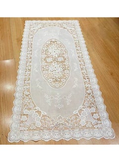 PVC Square Lace Place Mat White 90x40cm - v1644493171/N52571821A_3