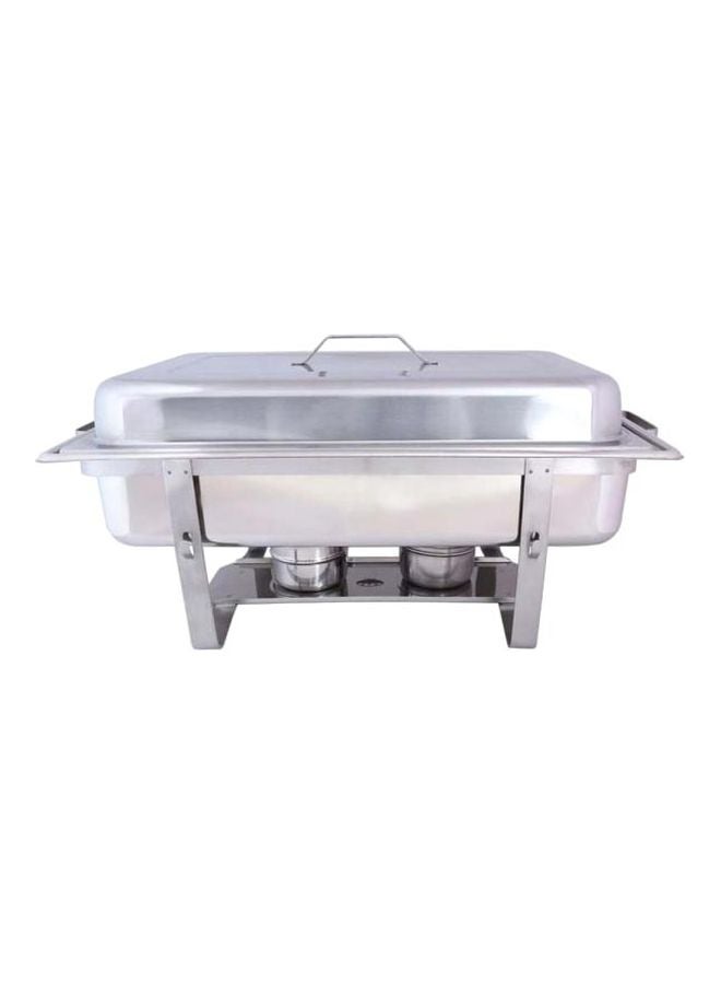 RAJ - Rectangular Chafing Dish Silver 9Liters - Image 1