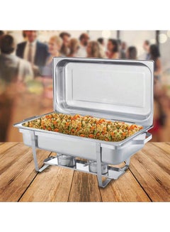 Rectangular Chafing Dish Silver 9Liters