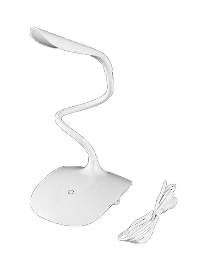 OUTAD Rechargeable Touch Sensor LED Reading Table Lamp White - Image 3