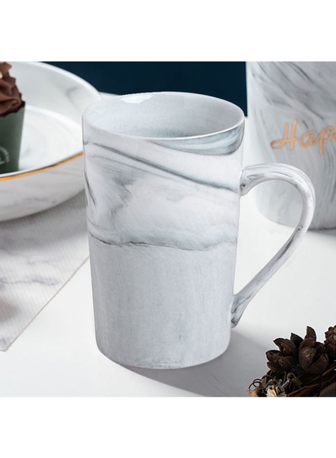 Sharpdo Marble Angles Cup Grey 380ml - Image 1