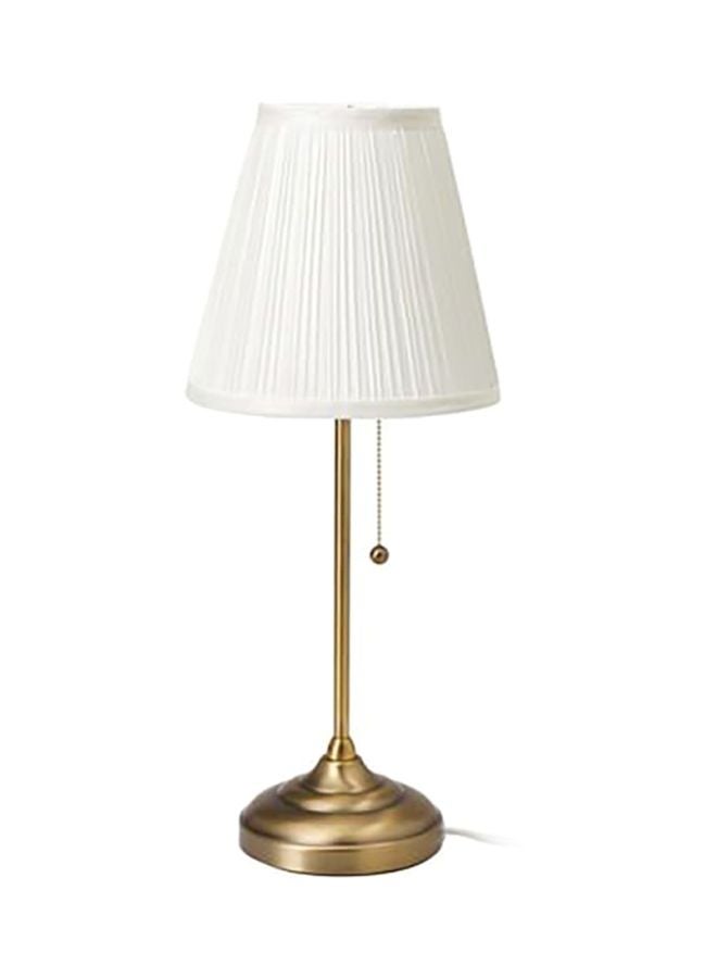 بيوينتي مصباح طاولة للزينة برأسٍ مستدير الشكل أبيض/ذهبي 55x22x15سم - Image 2