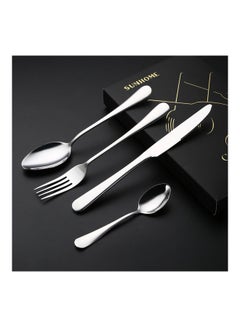 Sunhome 4-Piece Stainless Steel Cutlery Set Silver  - Image 4