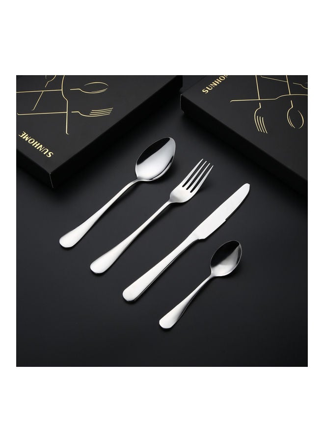 Sunhome 4-Piece Stainless Steel Cutlery Set Silver - Image 5