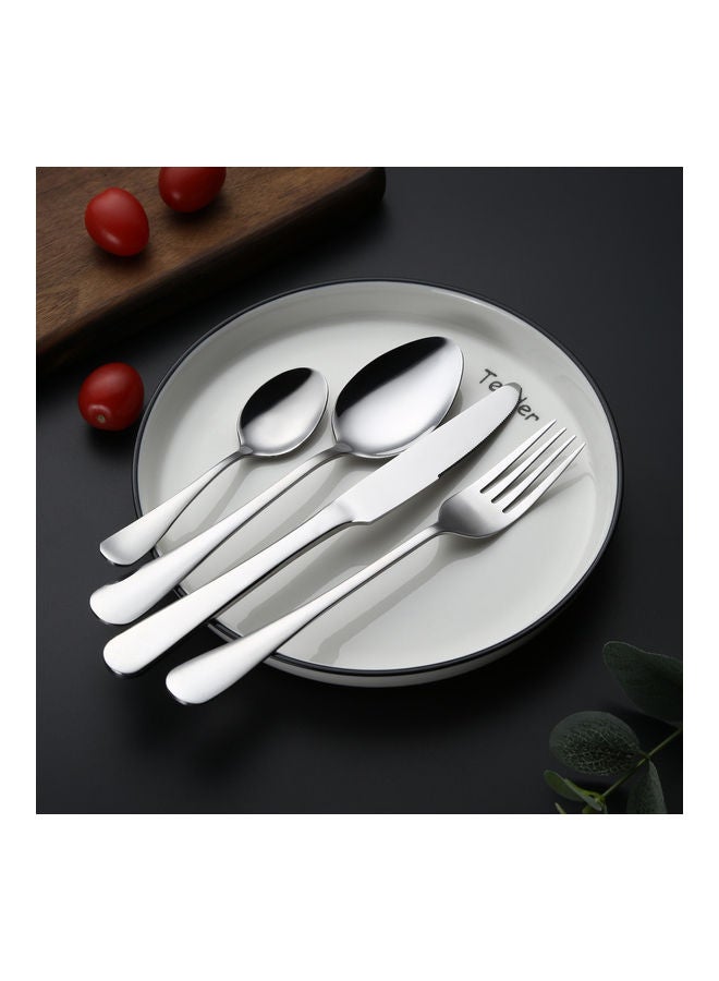 Sunhome 4-Piece Stainless Steel Cutlery Set Silver - Image 2