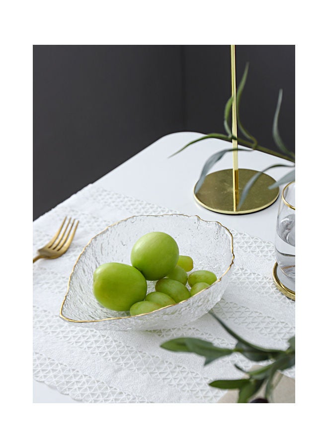 Shuer Nordic Glass Fruit Plate Clear 21x21x6cm - Image 1