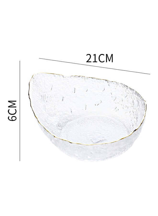 Shuer Nordic Glass Fruit Plate Clear 21x21x6cm - Image 5