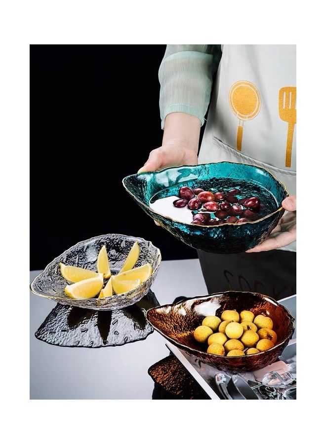 Shuer Nordic Glass Fruit Plate Clear 21x21x6cm - Image 3