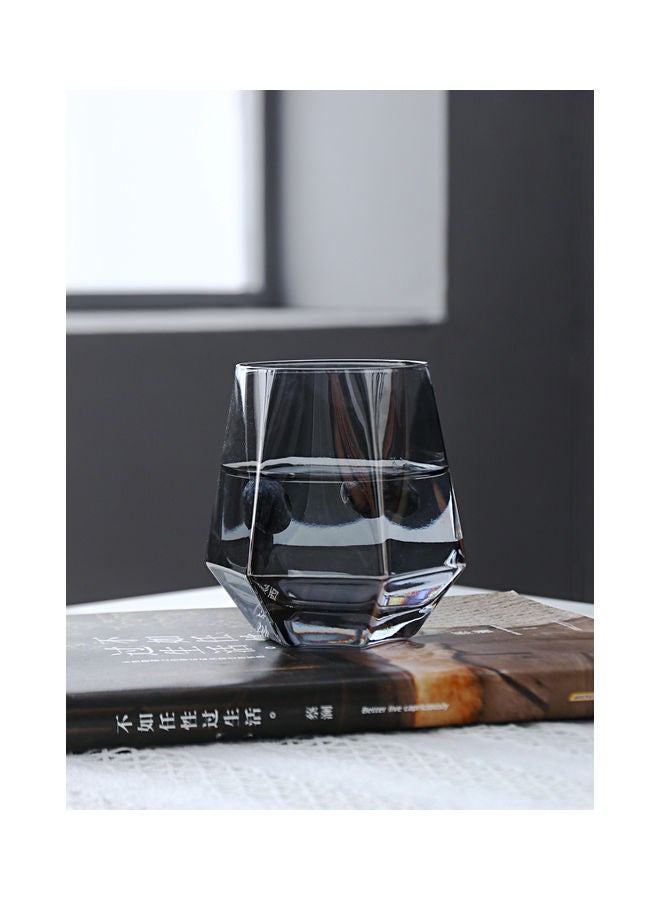 Creative Hexagonal Diamond Glass Grey 9.2x9.3x6.6cm