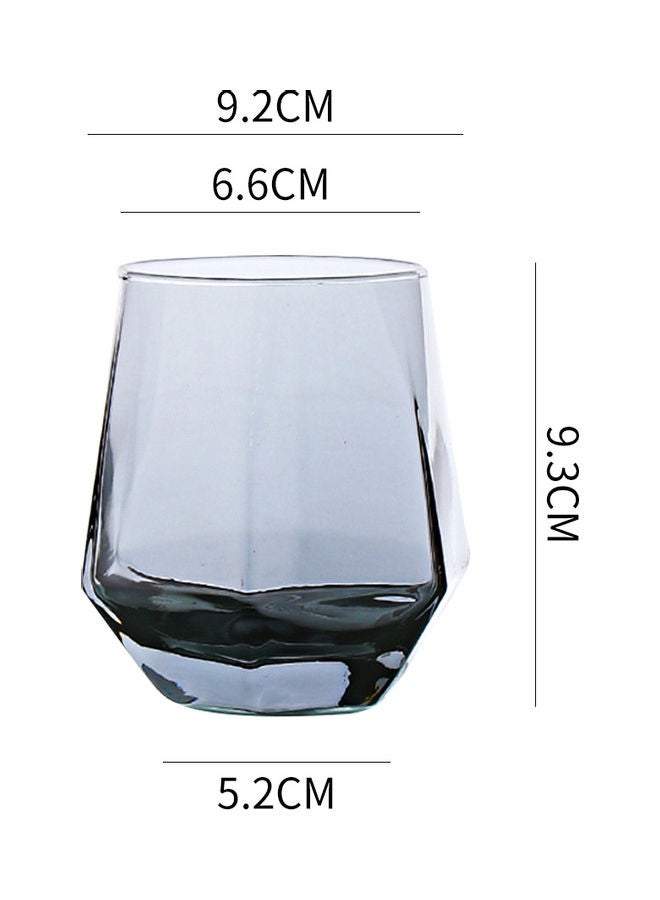 Creative Hexagonal Diamond Glass Grey 9.2x9.3x6.6cm