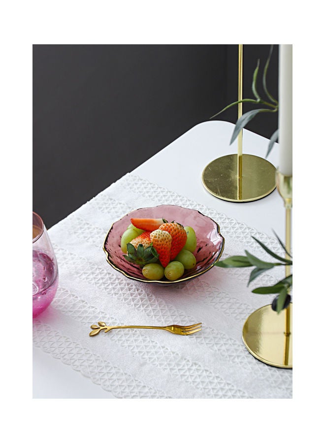 Shuer Ice Point Special Shaped Phnom Penh Wave Plate Pink 14x14x3.5cm  - Image 1