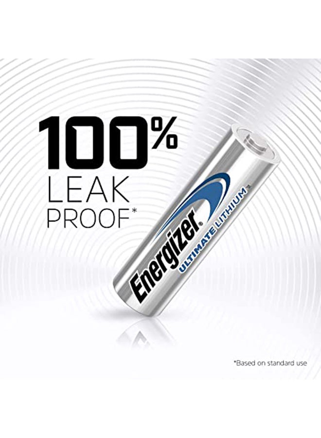 إنرجايزر مجموعة بطاريات ليثيوم فائقة من النوع AA، من 4 قطع فضي - Image 5