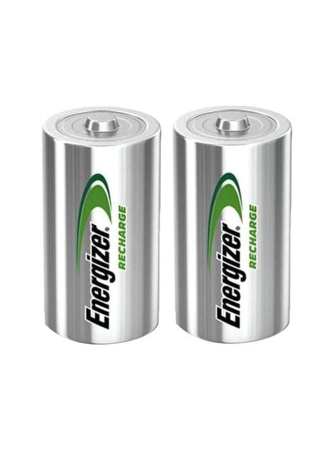 Energizer 2-Piece Long Lasting Type C Rechargeable Battery Set Silver - Image 2