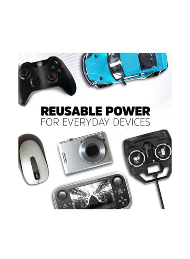 Energizer 2-Piece Long Lasting Type C Rechargeable Battery Set Silver - Image 4