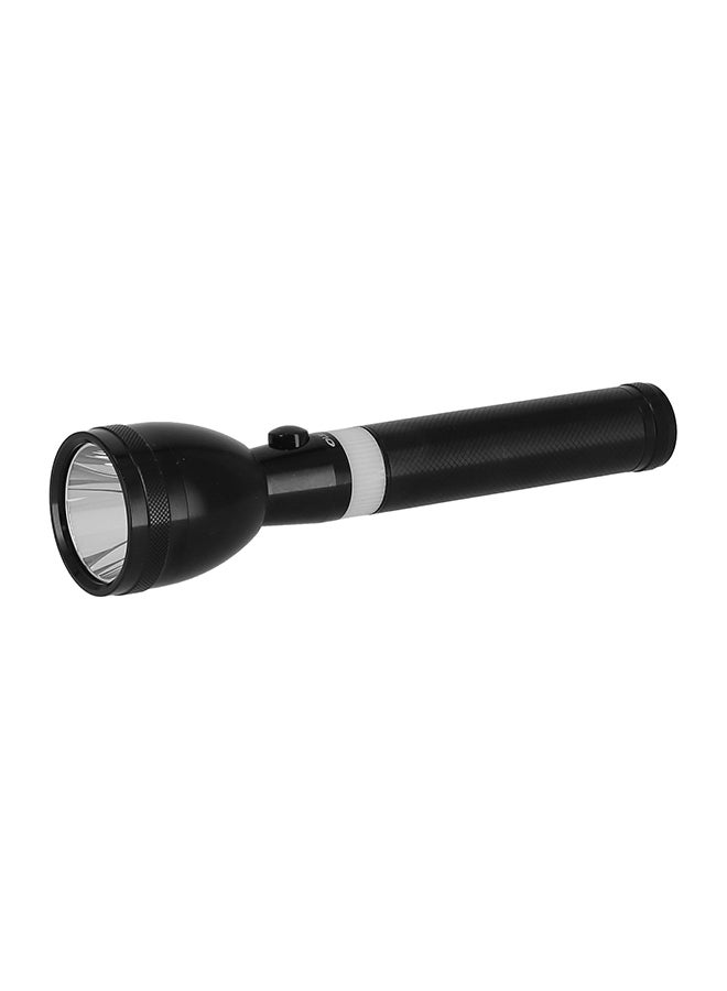 Olsenmark - Rechargeable LED Flashlight Torch Black/Grey 210mm - Image 1