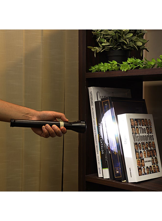 أولسنمارك كشاف يدوي LED قابل لإعادة الشحن أسود/ أبيض  - Image 4