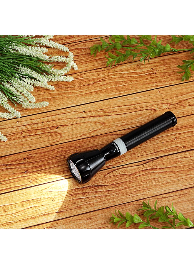 Olsenmark - Rechargeable LED Flashlight Torch Black/White 242mm - Image 1