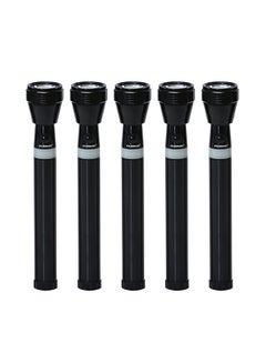 Olsenmark 5-Piece Rechargeable LED Handheld Flashlight Torch Set Black/Blue  - Image 1