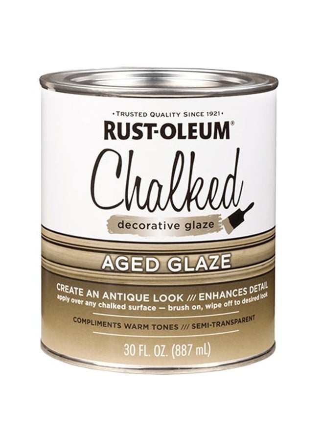 RUST-OLEUM Chalked Decorative Glaze Paint Aged Glaze 887ml - Image 1