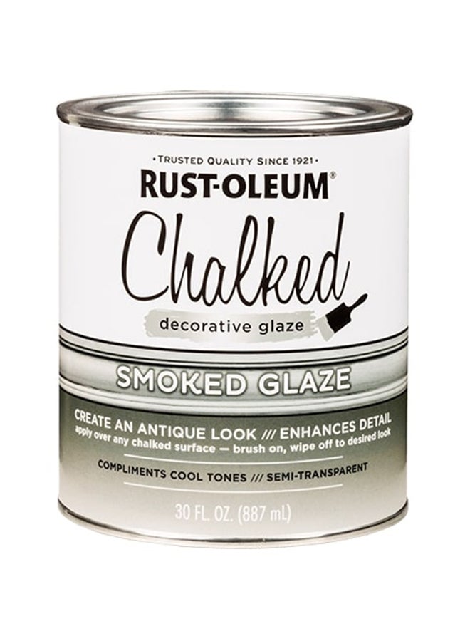 RUST-OLEUM Chalked Decorative Glaze Paint Smoked Glaze 887ml - Image 1