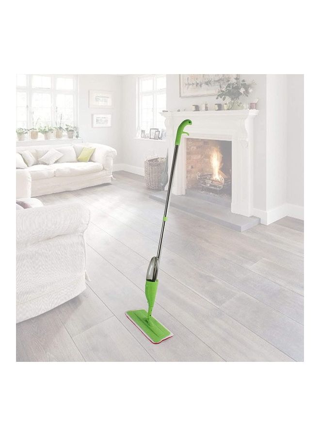 بيكي مجموعة من 3 ممسحات تنظيف من الألياف الدقيقة مع بخاخ ماء وحامل مكنسة باللون الأخضر - Image 4