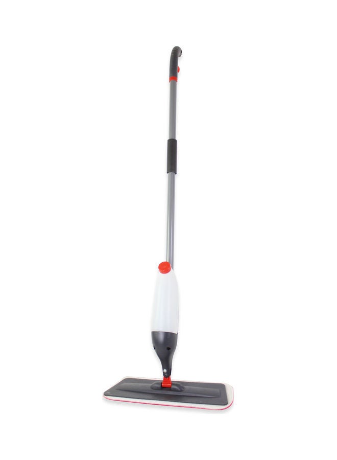 4-Piece Microfiber Cleaning Mop With Water Spray Grey