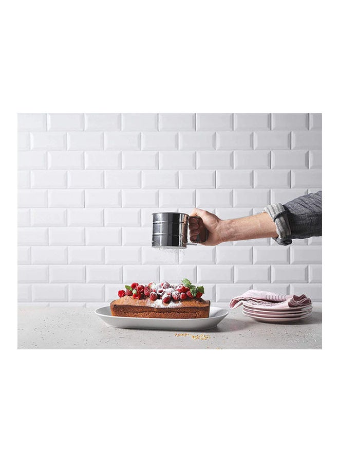 idealisk Stainless Steel Flour Sifter Silver 10.5cm - Image 2