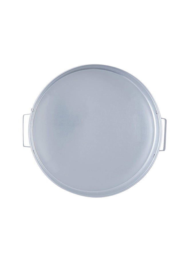 Ayda Traditional Round Box With Lid And Handle Silver 45cm - Image 4