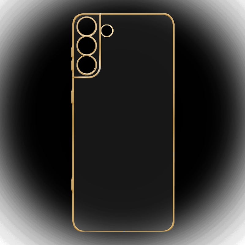 مارجون غطاء حماية واق ناعم من البولي يوريثان الحراري لهاتف سامسونج جالاكسي S22 بلس 5G شفاف/ ذهبي - Image 4