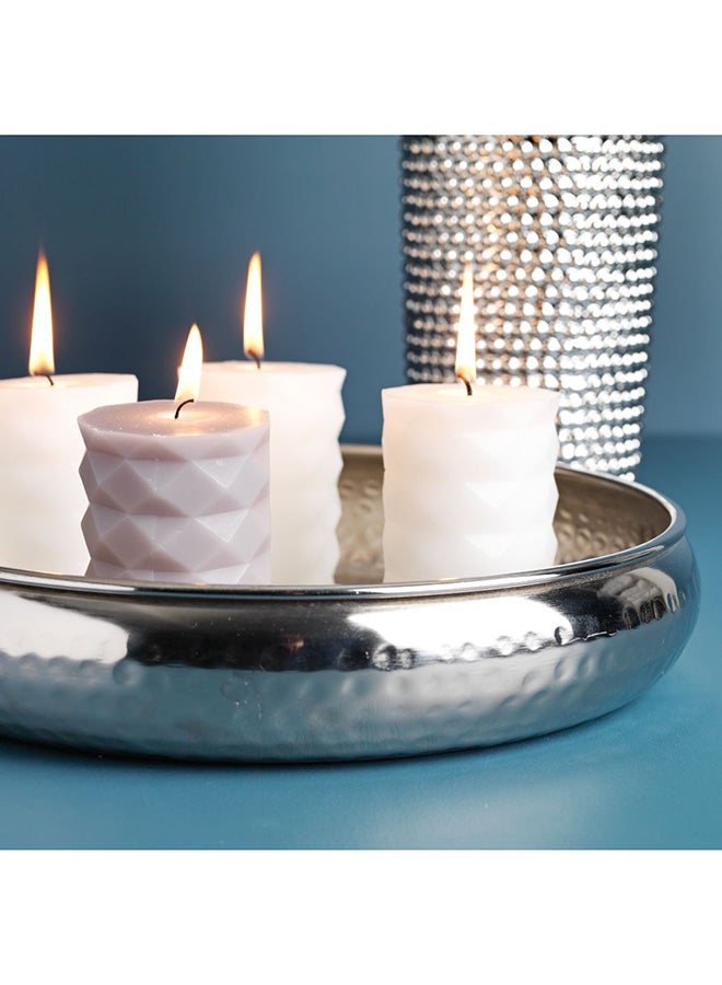 JYSK - Erlis Aluminium Decorative Tray Silver 33x7cm - Image 1