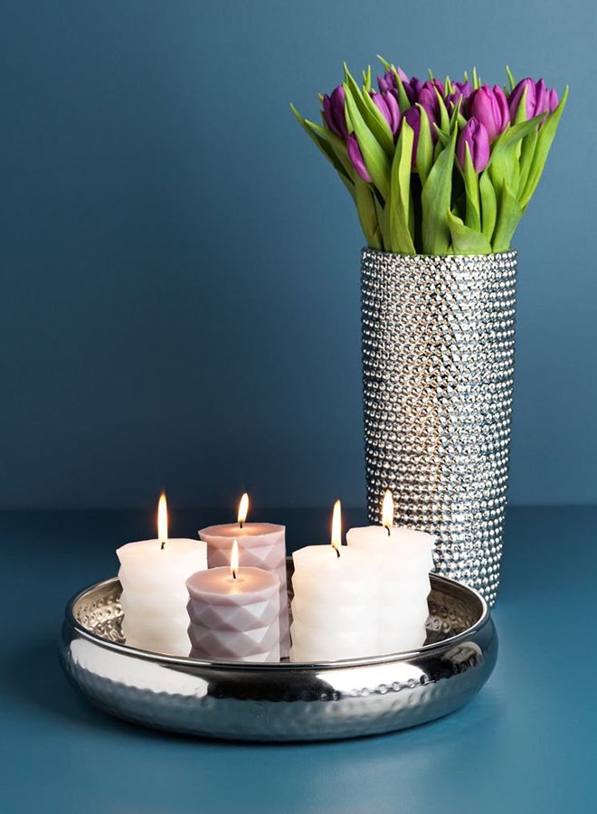 JYSK - Erlis Aluminium Decorative Tray Silver 33x7cm - Image 1