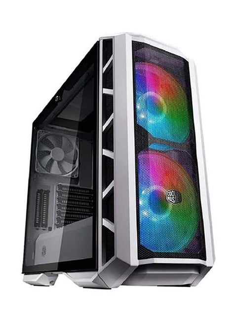MasterCase H500P Mesh White ARGB Computer Case Mini ITX, Micro ATX, ATX, EATX Motherboard Supported I MCM-H500P-WGNN-S01 Silver