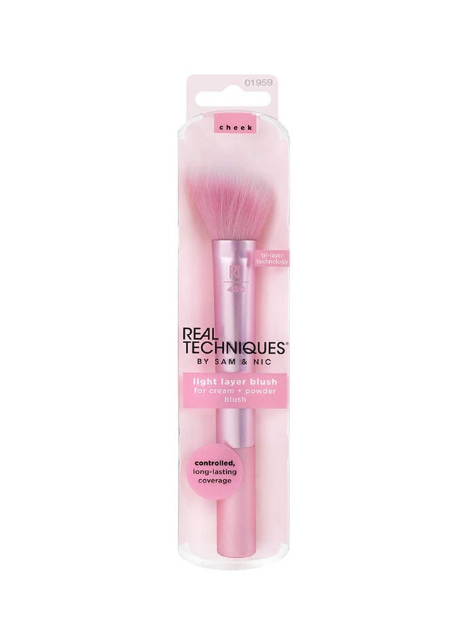 REAL TECHNIQUES Light Layer Blush Brush Pink  - Image 1