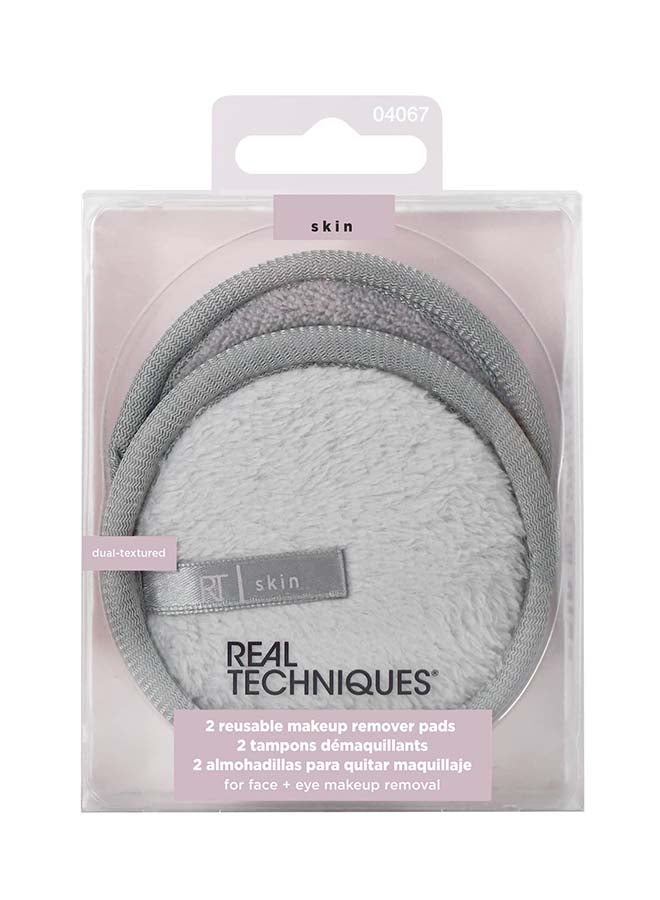REAL TECHNIQUES 2-Piece Reusable Makeup Remover Pads Multicolour - Image 1