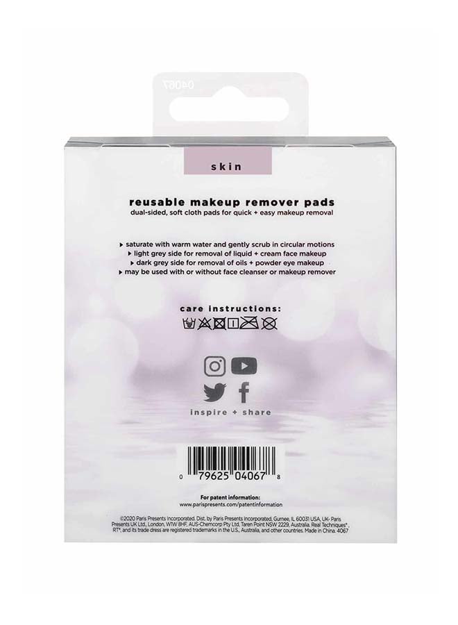 REAL TECHNIQUES 2-Piece Reusable Makeup Remover Pads Multicolour - Image 3