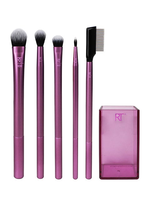 6-Piece Enhanced Eye Makeup Brush Set Multicolour