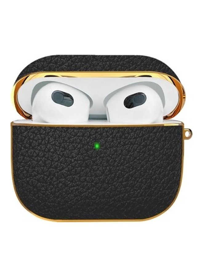 HYPHEN Apple AirPods 3 Leather Case - Black - Image 3