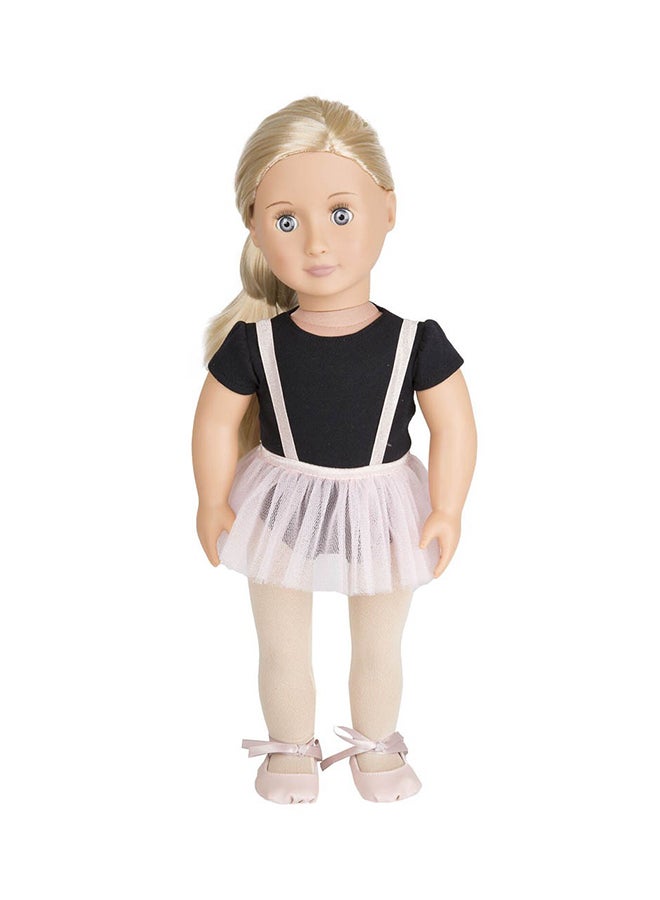 أور جنريشن دمية عصرية بتصميم راقصة الباليه مع تنورة توتو 18بوصة - Image 1