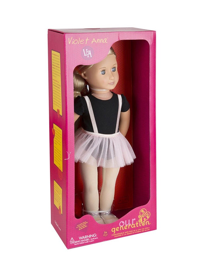 أور جنريشن دمية عصرية بتصميم راقصة الباليه مع تنورة توتو 18بوصة - Image 2