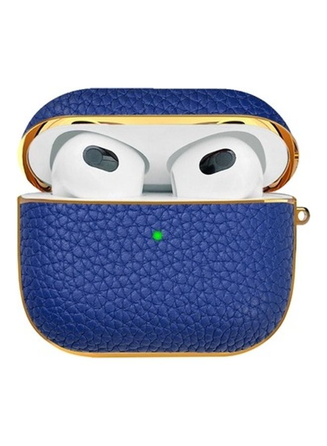 HYPHEN - Apple AirPods 3 Leather Case - Blue - Image 1