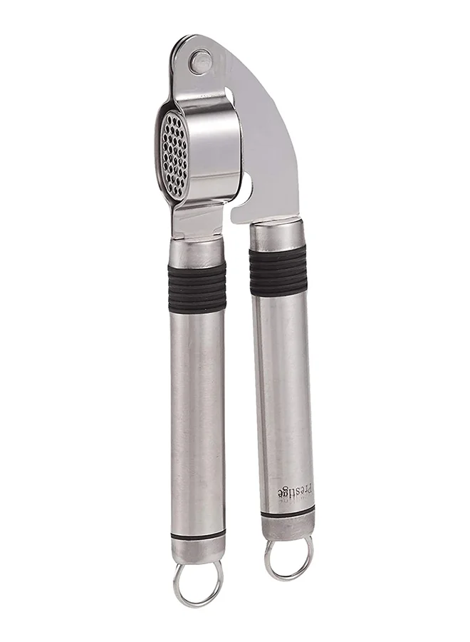 Prestige Stainless Steel Eco Garlic Press With Rubbergrip Silver