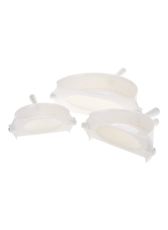 Prestige - 3-Piece Dumpling Mould Set Includes 1xSmall 8.5cm, 1xMedium 12cm, 1xLarge White 15cm - Image 1