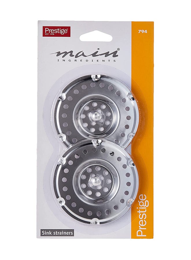 Prestige 2-Piece Sink Grills Silver 8x2x14.5cm  - Image 4