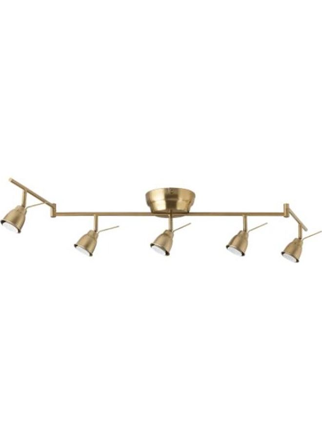 5-Spots Barometer Ceiling Track Without Lamp Gold 131x6.5cm - Image 1