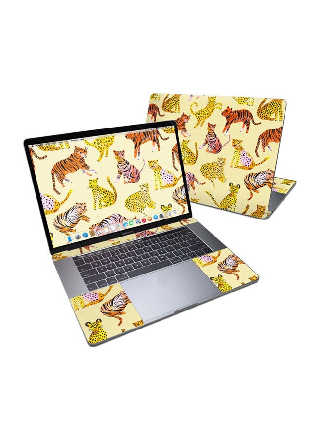 Generic Wild Cats Cut Skin For Apple Macbook Pro 15 Multicolour 