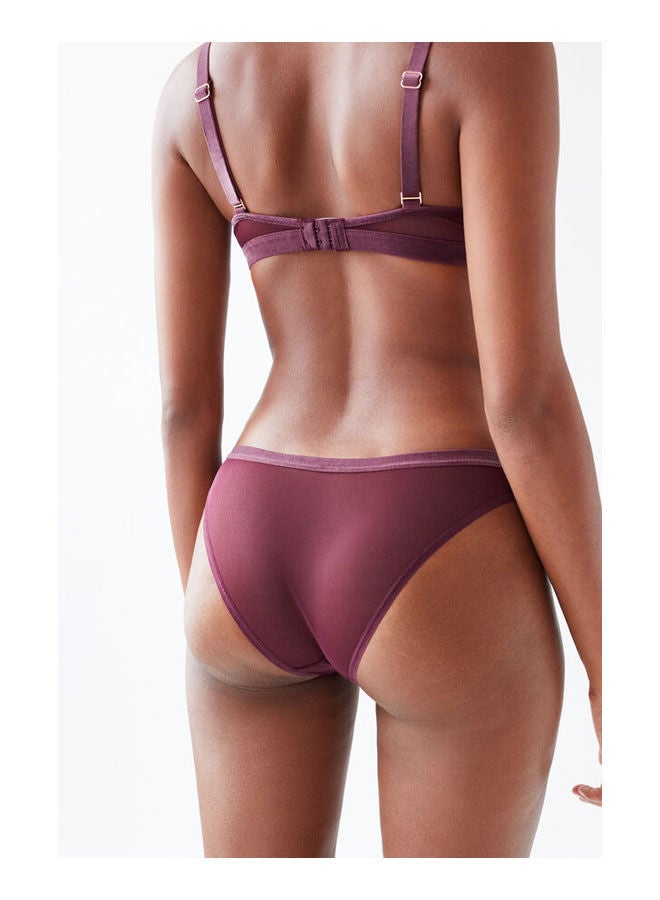 women'secret Classic Microfiber Briefs Purple  - Image 2