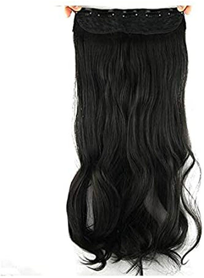 Generic Fashion Fluffy Long Big Wavy Curly Hair Extension Black - Image 1