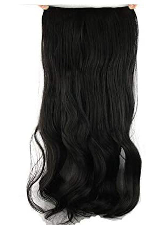 Generic Fashion Fluffy Long Big Wavy Curly Hair Extension Black - Image 2