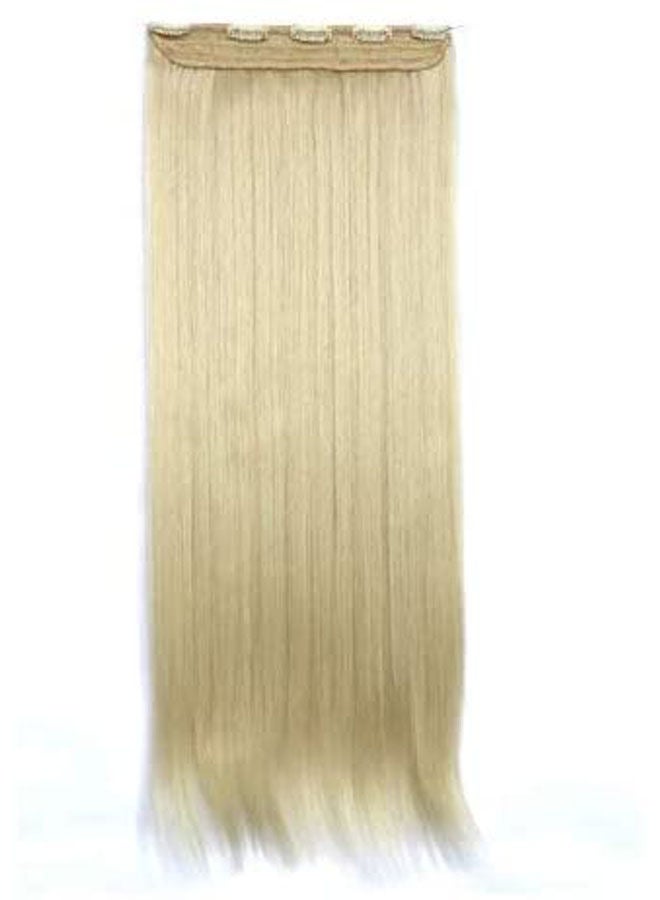 Generic Five Clip Hair Extension Clip Hair Straight Hair Wig Blonde - Image 1