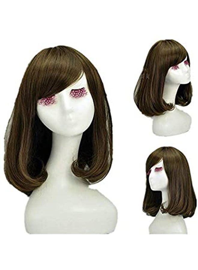 Korean Lover Style Oblique Bangs Female Fluffy Long Curly Wig